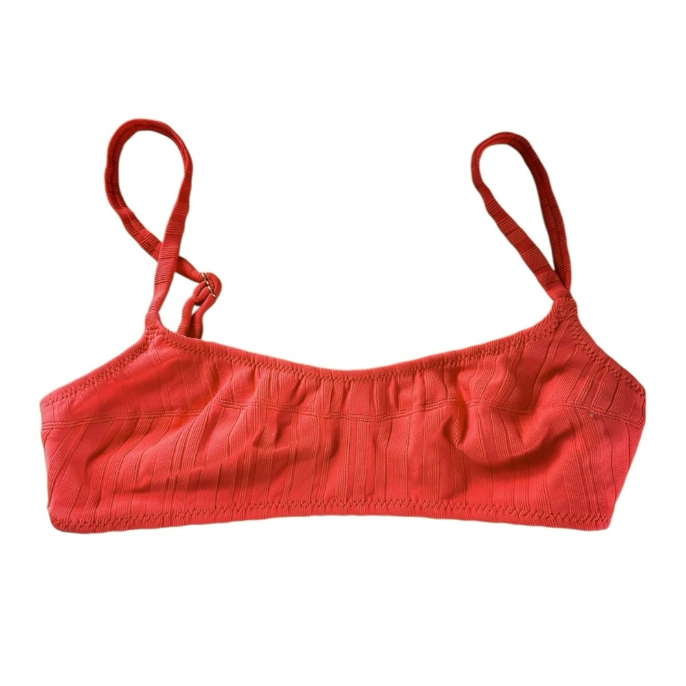 Solid & Striped Womens Sz XS Blood Orange Elsa Bikini Top Beachwear Swim Beach